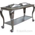 Table de buffet mobile Chafer Heater Two Chafing Dish